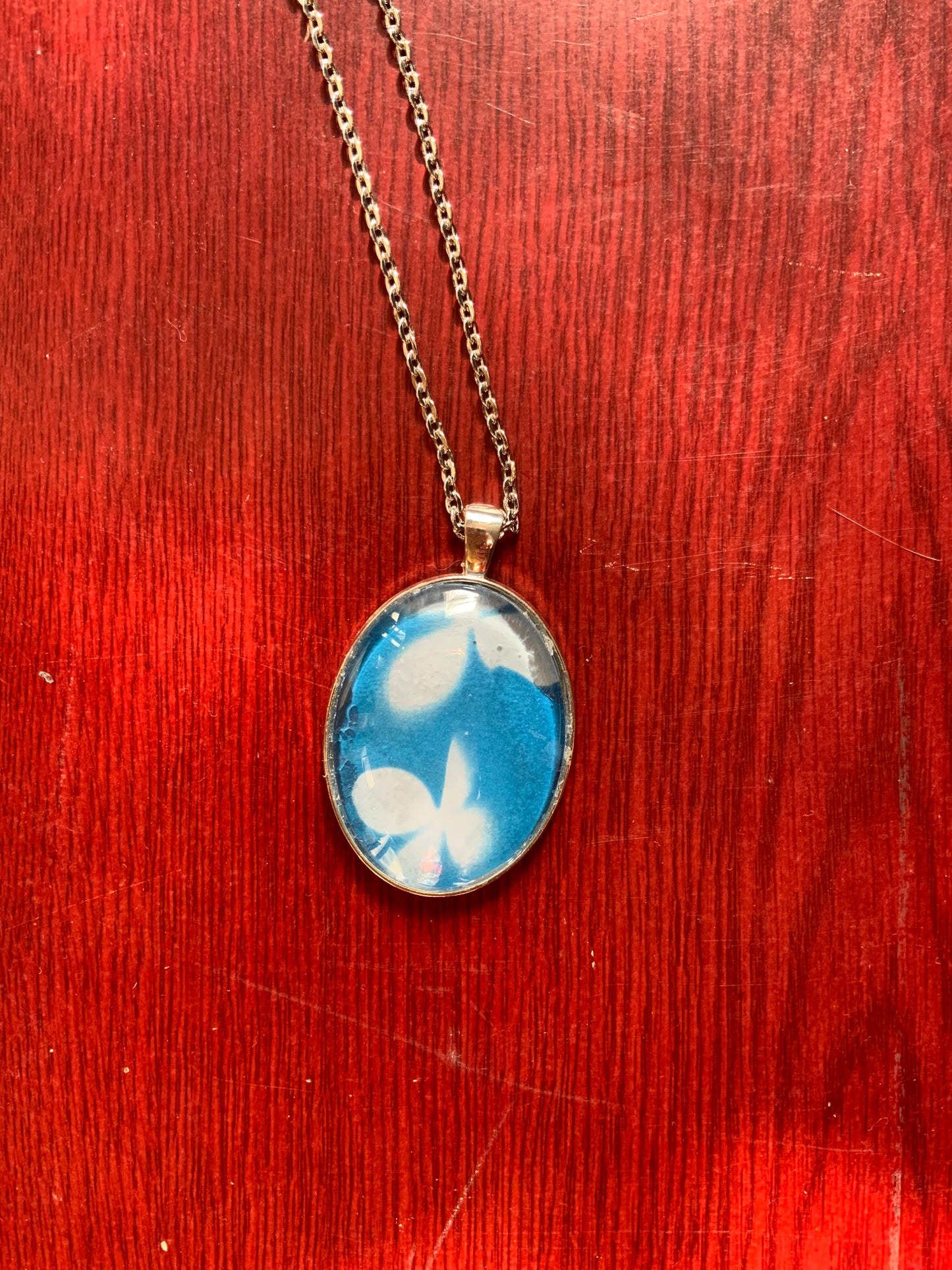 Cyanotype pendant