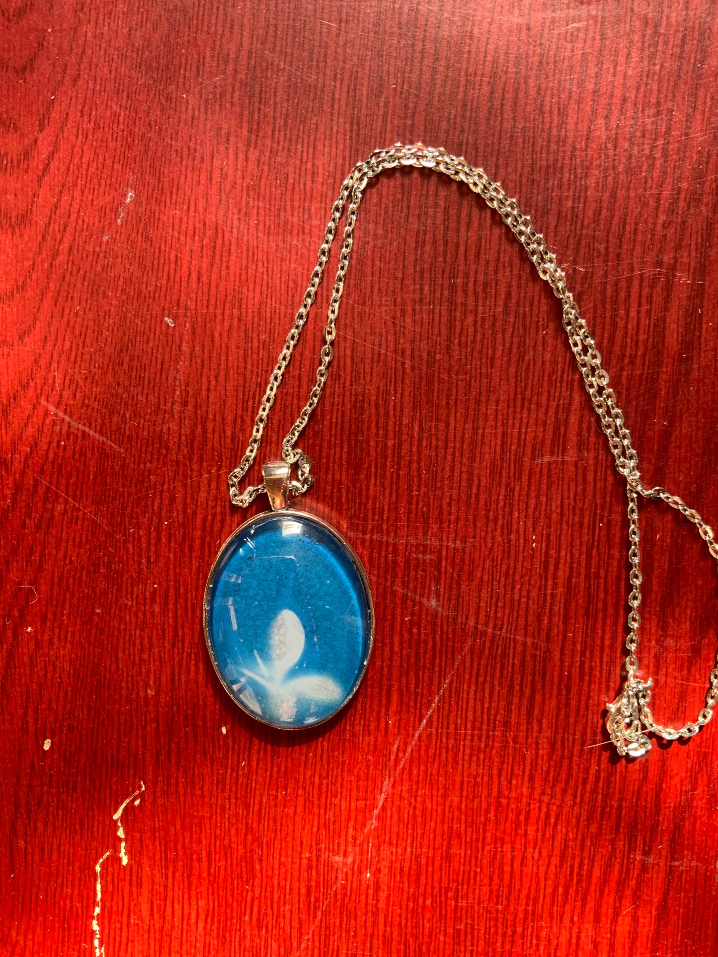 Cyanotype pendant